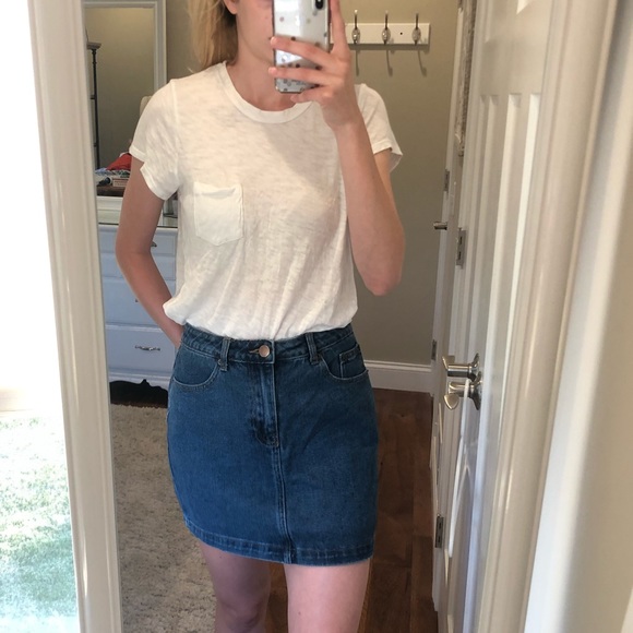 Forever 21 Skirts Jean Skirt Poshmark